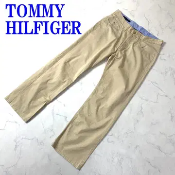 타미힐피거 치노 팬츠 베이지 코튼 면 32 C3385