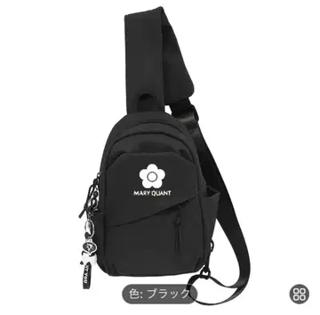 MARY QUANT 블랙 숄더백