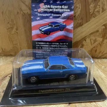 교쇼 1/64 USA 스포츠카 시보레 카마로 Z28 블루 미니카