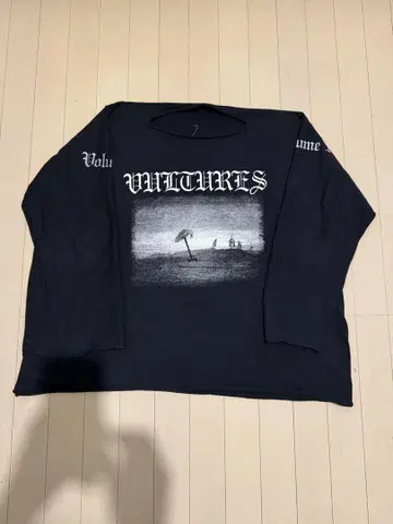 Yeezy Vultures Kanye West 롱 T 사이즈 2