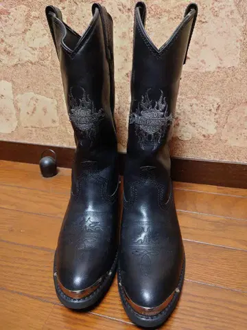할리 데이비슨 블랙 가죽 부츠