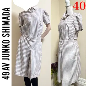 49AV JUNKO SHIMADA 준코 시마다 셔츠 원피스 ML 화이트
