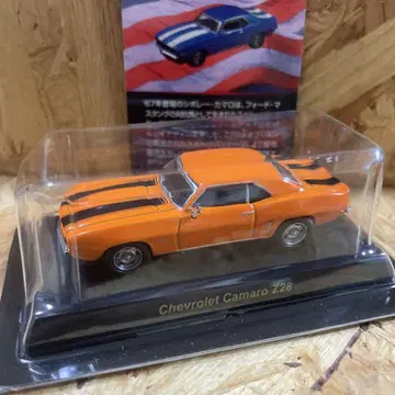 교쇼 1/64 USA 스포츠카 시보레 카마로 Z28 오렌지 미니카