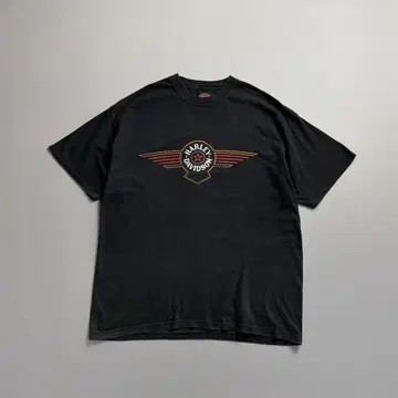 USA제 HARLEY-DAVIDSON 윙 로고 빅 티셔츠