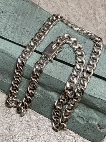 [D] Silver925 / 89g / 48.5cm 키헤이 체인 목걸이