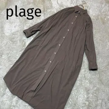 플라주 세이힌조메 롱 셔츠 원피스 코튼 린넨