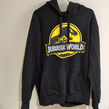 Jurassic World 후드 부착 후드티 LL 블랙