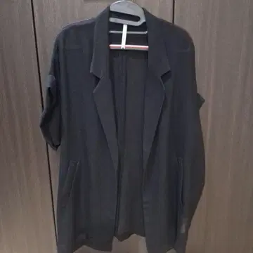 디니테코리에 메쉬 반팔 자켓 블랙 테일러드 자켓 반팔
