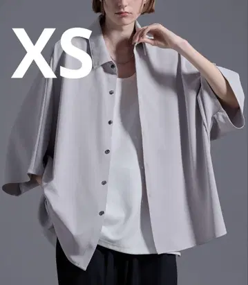 Loose 루즈 드레이프 오버 돌먼 셔츠 라이트 그레이 XS