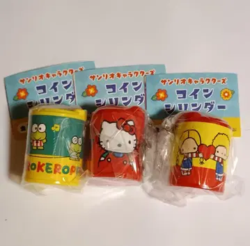 산리오 캐릭터 가챠 코인 실린더 3종 세트