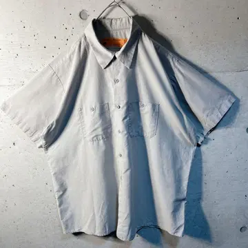 빈티지] USA제 DURABLE PRESS 반팔 워크 셔츠 2XL