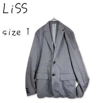 LiSS 리스 테일러드 자켓 그레이 남성용 사이즈 1 M 유니섹스