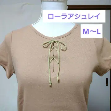 로라 애슐리 반팔 티셔츠 베이지 M~L