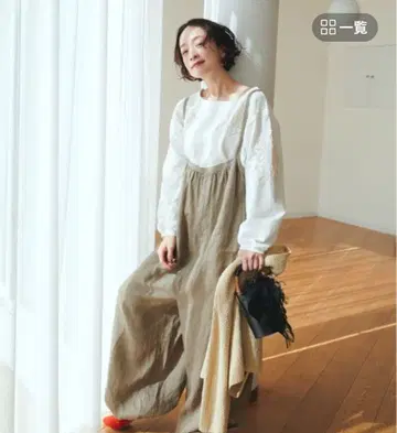 studio CLIP 린넨 100% 벌룬 살로펫