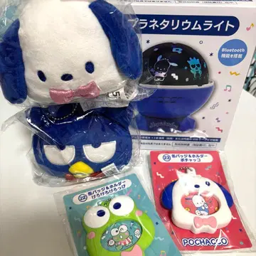 플라네타륨 라이트 페이스 마스코트 포차코 바츠마루 캔뱃지 홀더