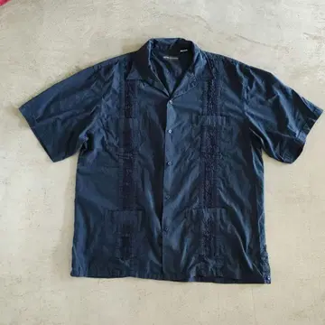구제 의류 멕시코 셔츠 쿠바 셔츠 2XL 블랙