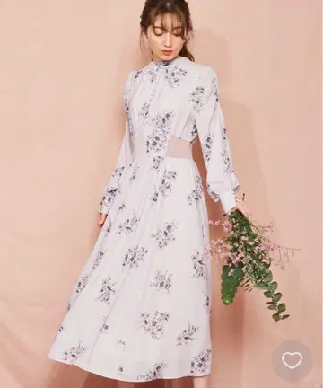 새상품급! 노엘라 노엘라 라인 플라워 원피스 핑크 S