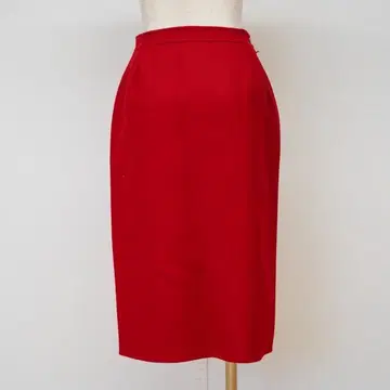 Larel 라렐 빨간색 울 스커트 이탈리아제 A-21