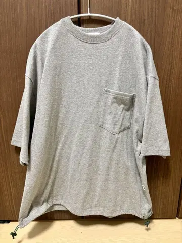 BICOLOR DRAW CORD TEE / 바이컬러 드로우 코드 T