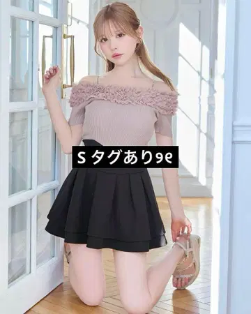 S 미셸 마카롱 슬림 레그 스커트 블랙 이너 팬츠 포함