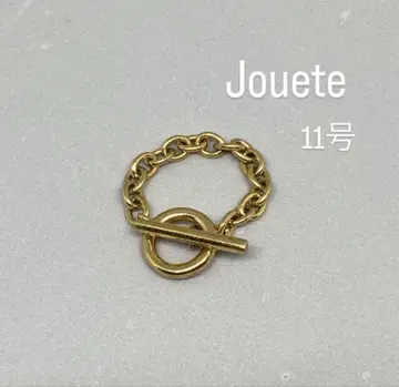 Jouete 젠더리스 반지 만텔 골드 체인 링