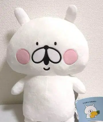 유루 토끼 봉제 인형 약 30cm 화이트