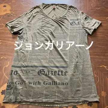 john galliano 존 갈리아노 뉴스 페이퍼 반팔 티셔츠