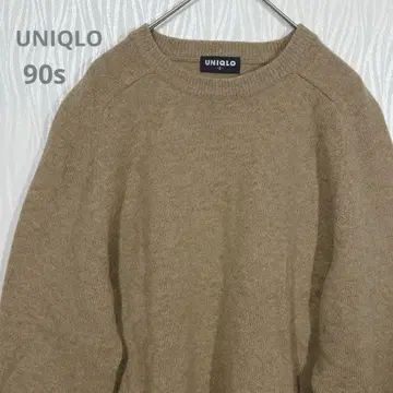 유니클로 90s 올드 울 100% 니트 쿨 넥