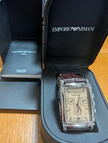 Emporio Armani 크로노그래프 손목시계
