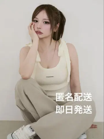 앤드메리 아브릴 리본 톱 아이보리