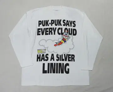 90's 새상품 이탈리아제 W&LT "PUK-PUK" 긴팔 티셔츠