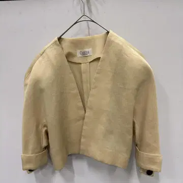 카레사 숏 기장 자켓 라이트 베이지