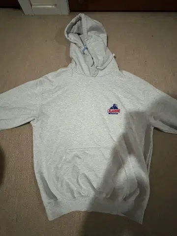 XLARGE 그레이 후드 부착 후드티 M