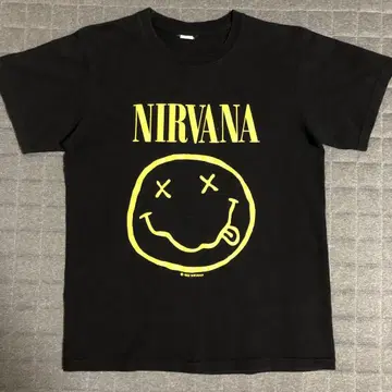 00s NIRVANA SMILE 티셔츠 양면 닐바나 스마일