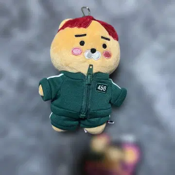 카카오프렌즈 오징어 게임 콜라보 봉제 인형 키링