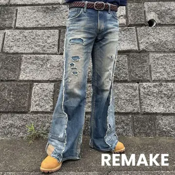 [RE:FIT] 리메이크 플레어 데님 팬츠 재구성