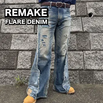 [RE:FIT] 리메이크 플레어 데님 팬츠 재구성