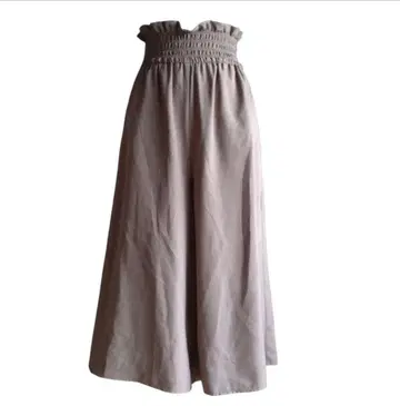 질스튜어트 JILLSTUART 베이지 허리밴딩 가우초 팬츠