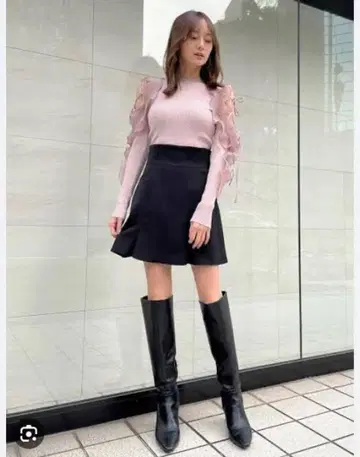 SNIDEL 헴 플레어 스커트 숏 팬츠