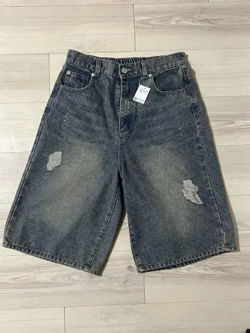 하프 팬츠 데님