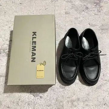 KLEMAN 클레만 가죽 신발 37 NOIR 와이드
