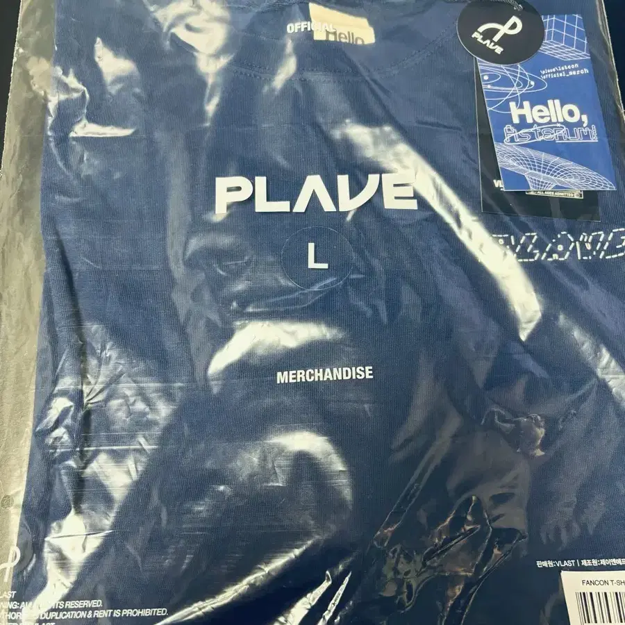 PLAVE FANCON T-SHIRT BLUE Lサイズ plave fanconcert T-SHIRT LONG SLEEVE (WITH POCA/ BLUE) (SIZE