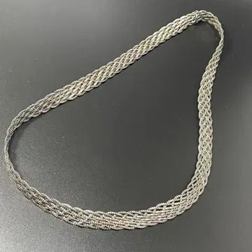 이탈리아제 SILVER925 은 각인 체인 목걸이 디자인