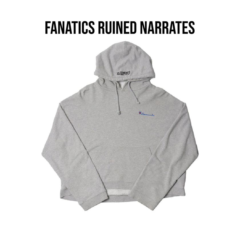 S] Vetements Champion Parody Reversible Crop Hoodie T-shirt #베트