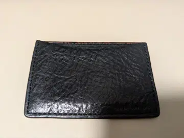 가죽 카드 홀더 블랙 멀티 패턴