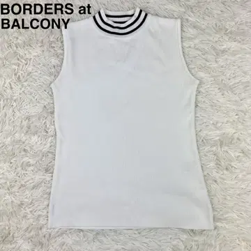 borders at balcony 터틀 슬리브리스 니트 보더