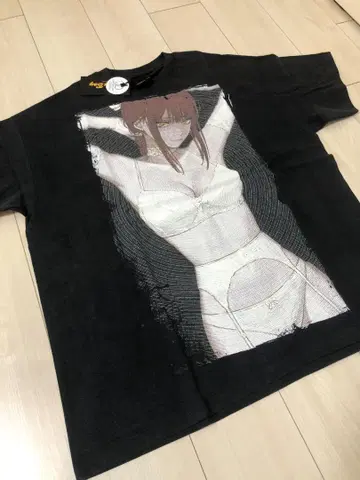체인소 맨 부트레그 티 XL 빈티지 티셔츠 마키마 블랙