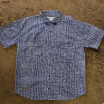 텐더 로인 SLUB SHT D S/S/화이트 도트 반팔 셔츠 S 사이즈