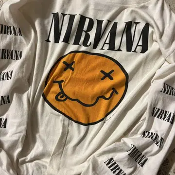 NIRVANA 스마일리 In utero 긴팔 티셔츠 XL