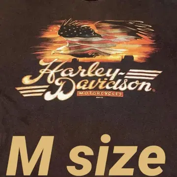 Harley-Davidson 할리데이비슨 짧은 티셔츠 USA